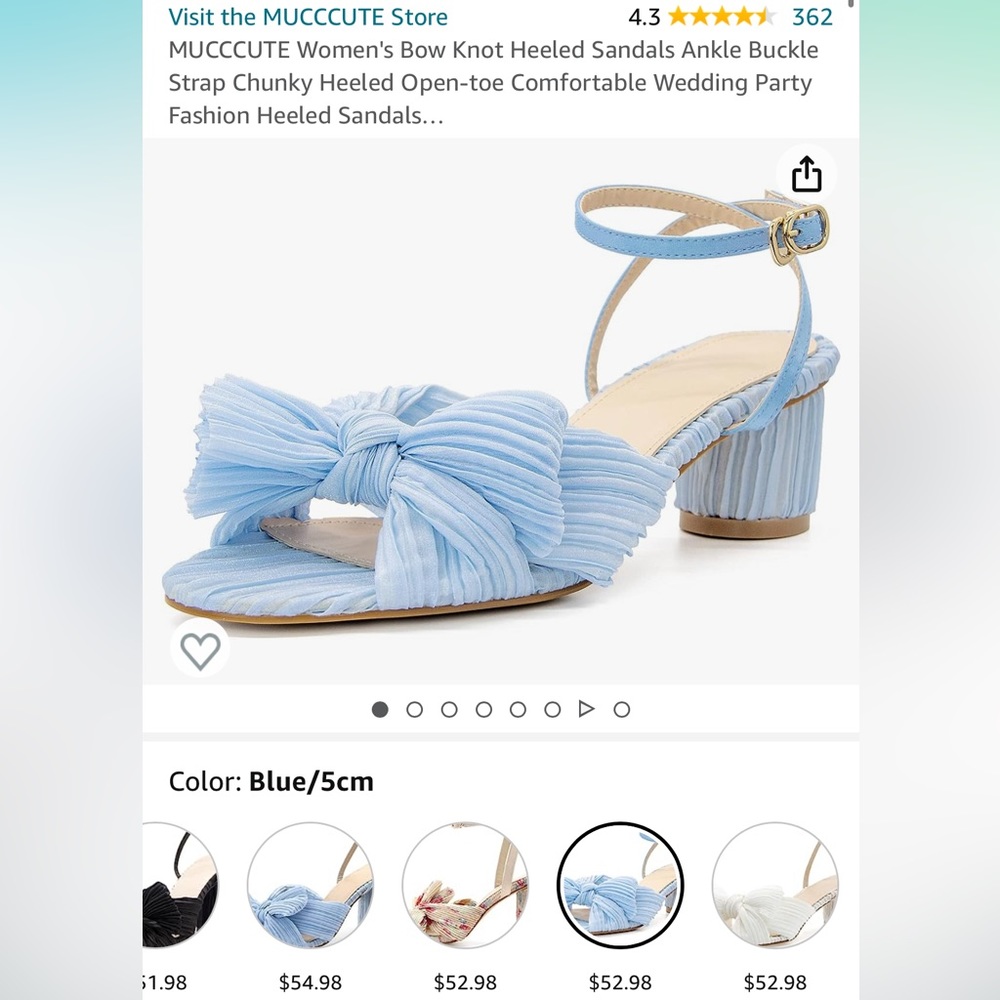 Blue Heels for Bridal Shower Something Blue